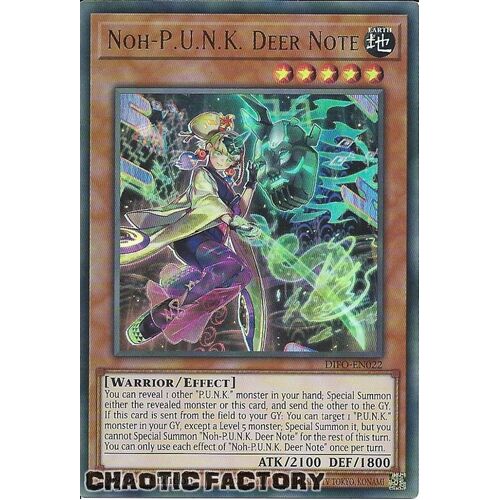 DIFO-EN022 Noh-P.U.N.K. Deer Note Ultra Rare 1st Edition NM