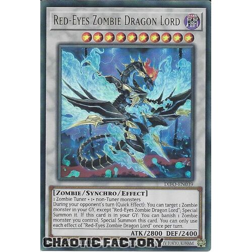 DIFO-EN039 Red-Eyes Zombie Dragon Lord Ultra Rare 1st Edition NM