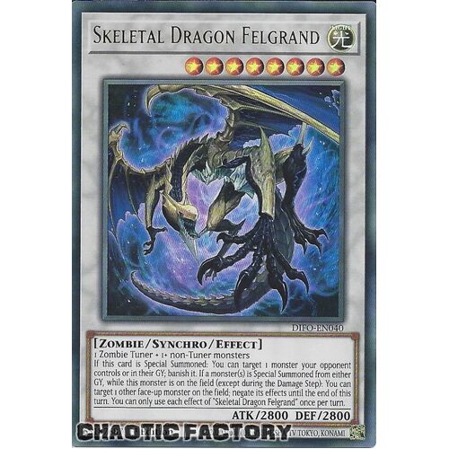 DIFO-EN040 Skeletal Dragon Felgrand Ultra Rare 1st Edition NM