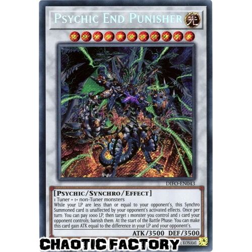 DIFO-EN043 Psychic End Punisher Secret Rare 1st Edition NM