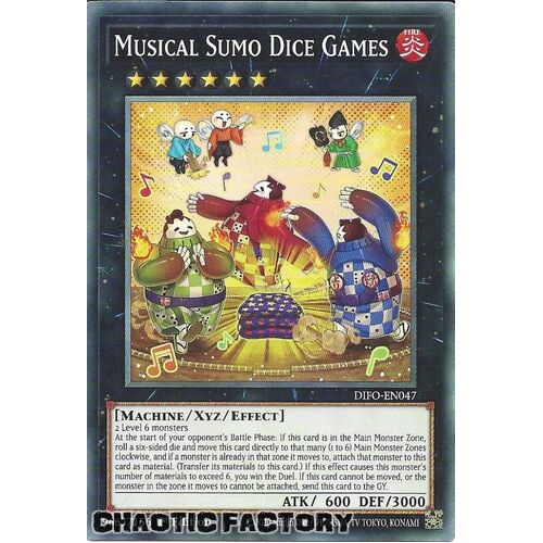 DIFO-EN047 Musical Sumo Dice Games Common 1st Edition NM