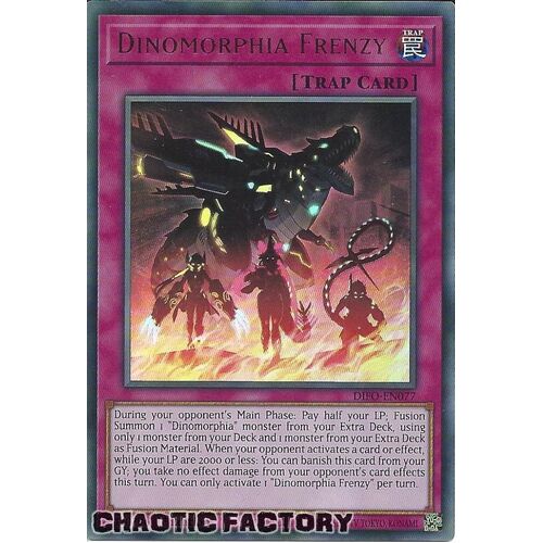 DIFO-EN077 Dinomorphia Frenzy Ultra Rare 1st Edition NM