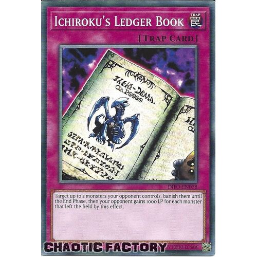 DIFO-EN078 Ichiroku's Ledger Book Common 1st Edition NM