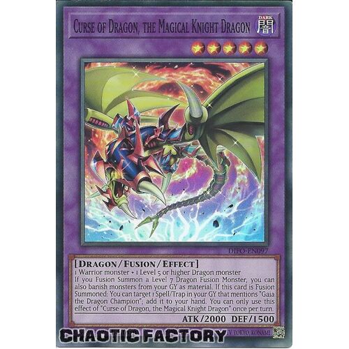 DIFO-EN097 Curse of Dragon, the Magical Knight Dragon Super Rare 1st Edition NM