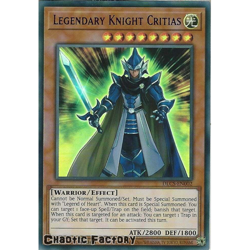 DLCS-EN002 Legendary Knight Critias PURPLE Ultra Rare 1st Edition NM