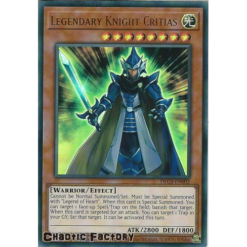 DLCS-EN002 Legendary Knight Critias Ultra Rare 1st Edition NM