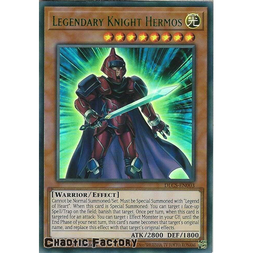 DLCS-EN003 Legendary Knight Hermos GREEN Ultra Rare 1st Edition NM