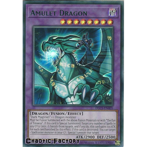 DLCS-EN005 Amulet Dragon GREEN Ultra Rare 1st Edition NM