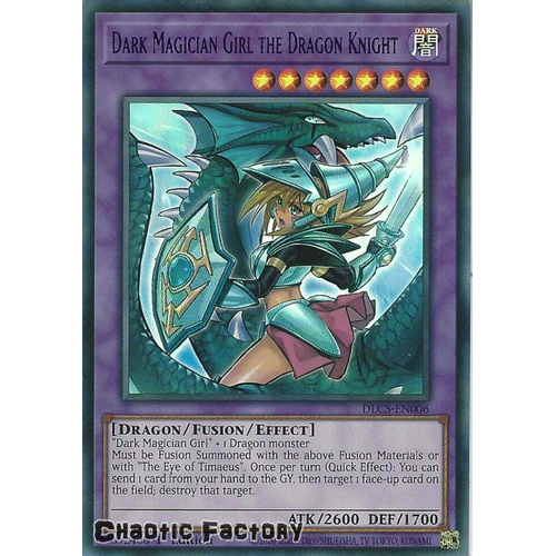 DLCS-EN006 Dark Magician Girl the Dragon Knight ALTERNATE ART PURPLE Ultra Rare 1st Edition NM