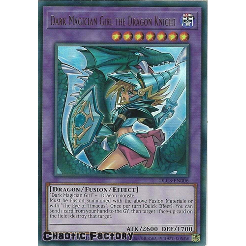 DLCS-EN006 Dark Magician Girl the Dragon Knight ALTERNATE ART Ultra Rare 1st Edition NM