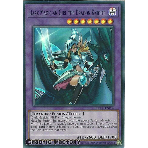 DLCS-EN006 Dark Magician Girl the Dragon Knight BLUE Ultra Rare 1st Edition NM