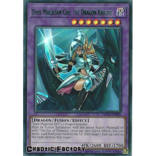 DLCS-EN006 Dark Magician Girl the Dragon Knight GREEN Ultra Rare 1st Edition NM