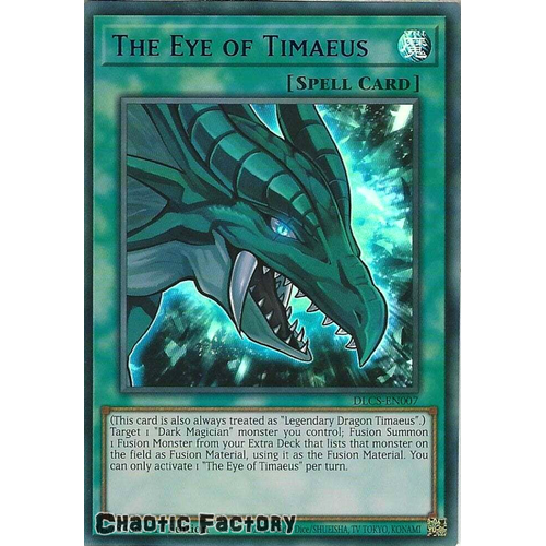 The Eye of Timaeus DLCS-EN007 Blue Ultra Rare 1st Edition