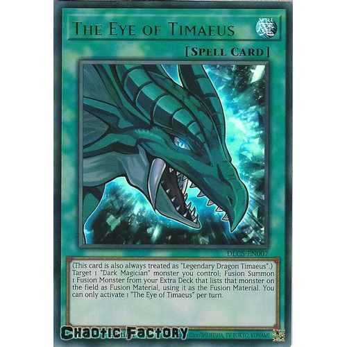 DLCS-EN007 The Eye of Timaeus GREEN Ultra Rare 1st Edition NM