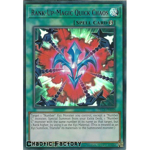 DLCS-EN044 Rank-Up-Magic Quick Chaos BLUE Ultra Rare 1st Edition NM