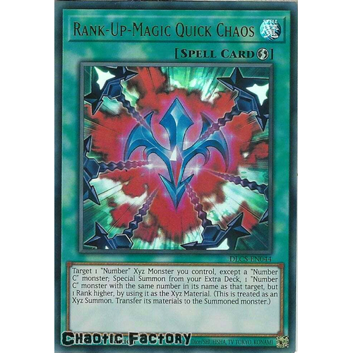 DLCS-EN044 Rank-Up-Magic Quick Chaos Ultra Rare 1st Edition NM
