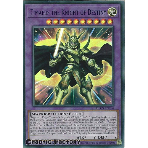 DLCS-EN054 Timaeus the Knight of Destiny BLUE Ultra Rare 1st Edition NM