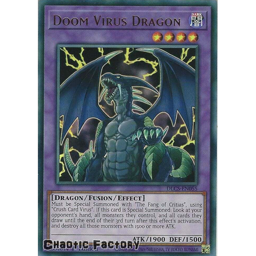 DLCS-EN055 Doom Virus Dragon Ultra Rare 1st Edition NM