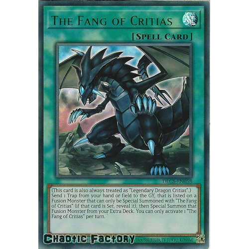 DLCS-EN058 The Fang of Critias GREEN Ultra Rare 1st Edition NM