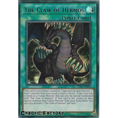 DLCS-EN064 The Claw of Hermos BLUE Ultra Rare 1st Edition NM