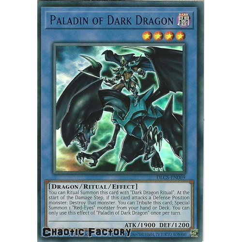 DLCS-EN069 Paladin of Dark Dragon BLUE Ultra Rare 1st Edition NM