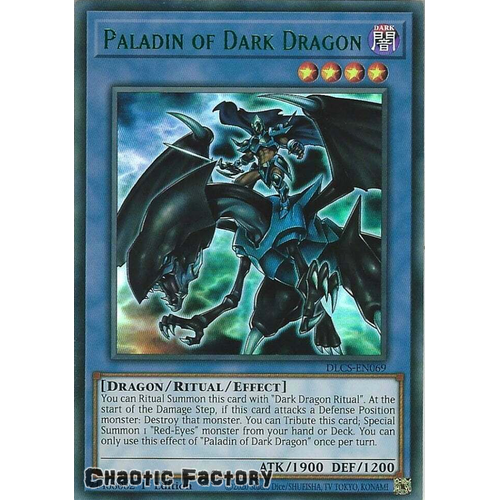 DLCS-EN069 Paladin of Dark Dragon GREEN Ultra Rare 1st Edition NM