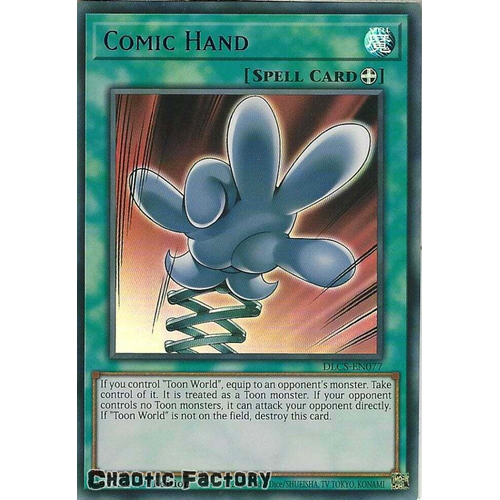 DLCS-EN077 Comic Hand BLUE Ultra Rare 1st Edition NM