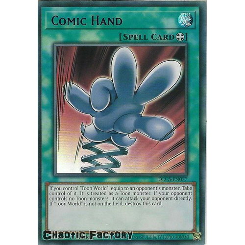 DLCS-EN077 Comic Hand PURPLE Ultra Rare 1st Edition NM