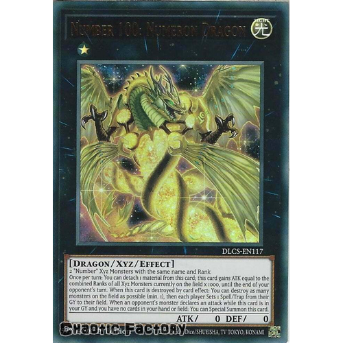 DLCS-EN117 Number 100: Numeron Dragon Ultra Rare 1st Edition NM