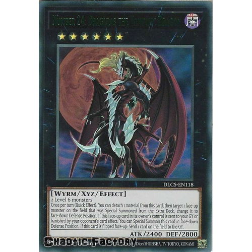 DLCS-EN118 Number 24: Dragulas the Vampiric Dragon GREEN Ultra Rare 1st Edition NM
