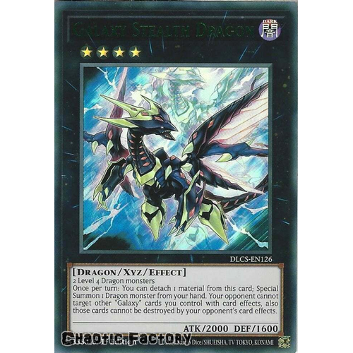 DLCS-EN126 Galaxy Stealth Dragon GREEN Ultra Rare 1st Edition NM