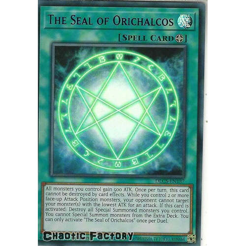 DLCS-EN137 The Seal of Orichalcos BLUE Ultra Rare 1st Edition NM