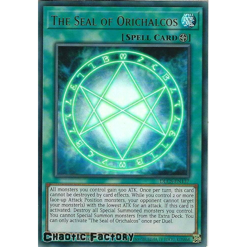 DLCS-EN137 The Seal of Orichalcos Ultra Rare 1st Edition NM