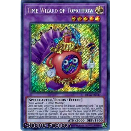 DLCS-EN147 Time Wizard of Tomorrow Secret Rare 1st Edition NM