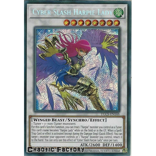 DLCS-EN148 Cyber Slash Harpie Lady Secret Rare 1st Edition NM
