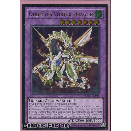 Ultimate Rare - Odd-Eyes Vortex Dragon - DOCS-EN045 1st Edition NM
