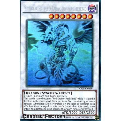 Scarlight Red Dragon Archfiend - DOCS-EN046 - Ghost Rare Unlimited Edition NM