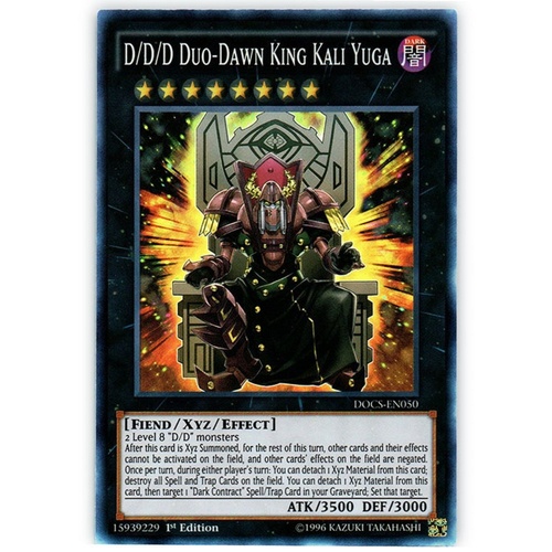 D/D/D Duo-Dawn King Kali Yuga - DOCS-EN050 - Super Rare UNL Edition NM