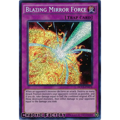 Blazing Mirror Force - DOCS-EN076 - Secret Rare 1st Edition NM