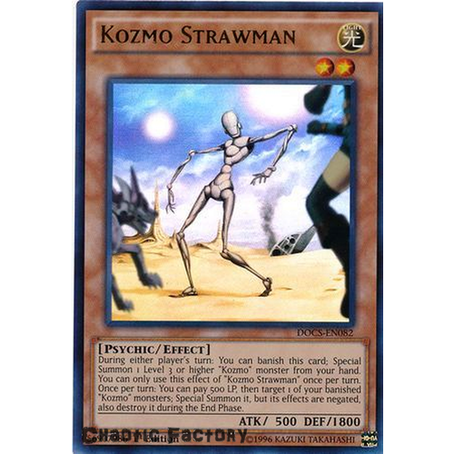 Yugioh Kozmo Strawman - DOCS-EN082 - Ultra Rare 1st Edition NM