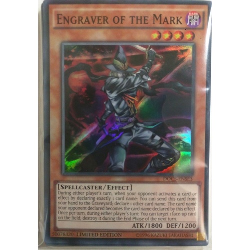 DOCS-ENSE3 Engraver of the Mark Super Rare Promo Mint