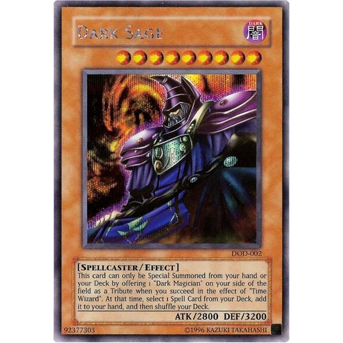 DOD-002 Dark Sage Prismatic Secret Rare Dawn of Destiny Promo NM