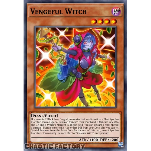DOOD-EN004 Vengeful Witch Super Rare 1st Edition NM