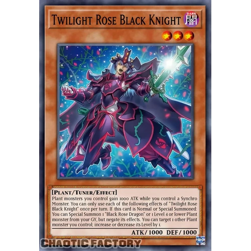 DOOD-EN005 Twilight Rose Black Knight Common 1st Edition NM