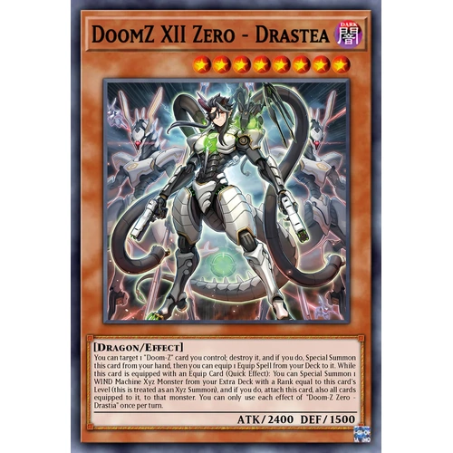 DOOD-EN008 DoomZ XII Zero - Drastea Secret Rare 1st Edition NM