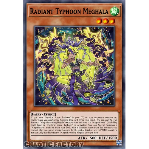 DOOD-EN012 Radiant Typhoon Meghala Super Rare 1st Edition NM