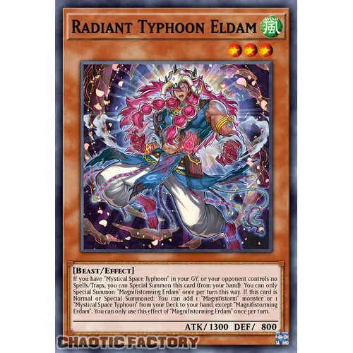 DOOD-EN013 Radiant Typhoon Eldam Super Rare 1st Edition NM