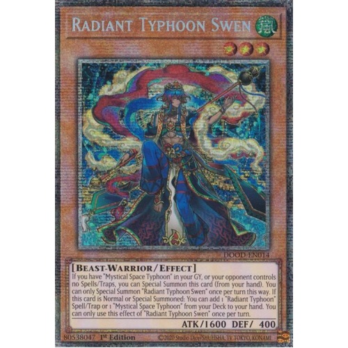 DOOD-EN014 Radiant Typhoon Swen Starlight Rare 1st Edition NM