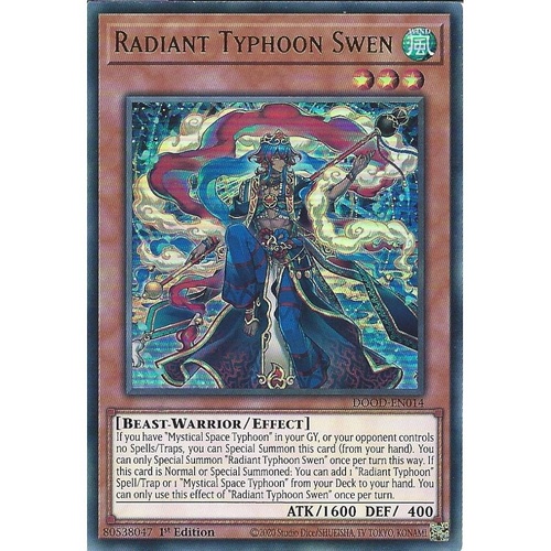 DOOD-EN014 Radiant Typhoon Swen Ultra Rare 1st Edition NM