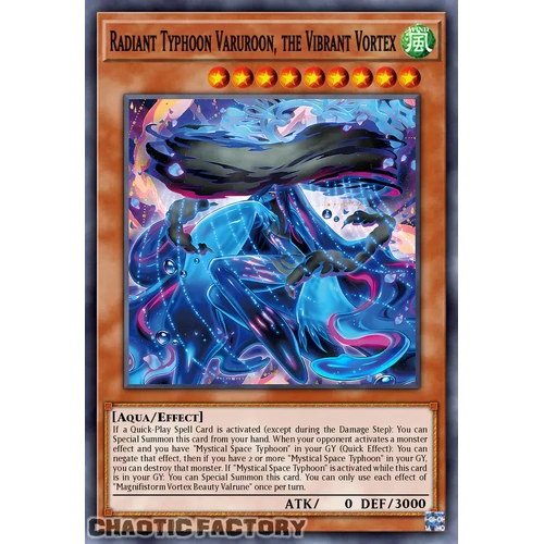 DOOD-EN016 Radiant Typhoon Varuroon, the Vibrant Vortex Super Rare 1st Edition NM